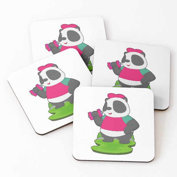 Item preview, Panda Bodybuilder Dumbbell Bodybuilding designed and sold by Snabdesign84.
