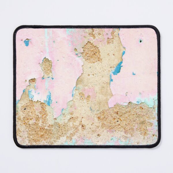 Item preview, The weathered pink painted cement wall background shows signs of peeling, cracks, and dampness designed and sold by MTShoppingLine.
