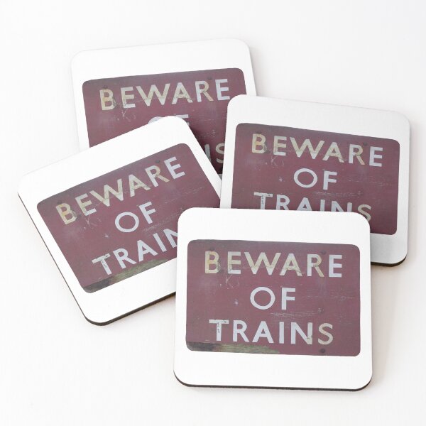Item preview, Beware of Trains designed and sold by DreamFile-Cards.