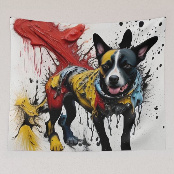 Item preview, Paint Splash Dog designed and sold by whitecat23.