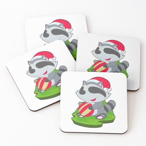 Item preview, Racoon Christmas Christmas ball designed and sold by Snabdesign84.