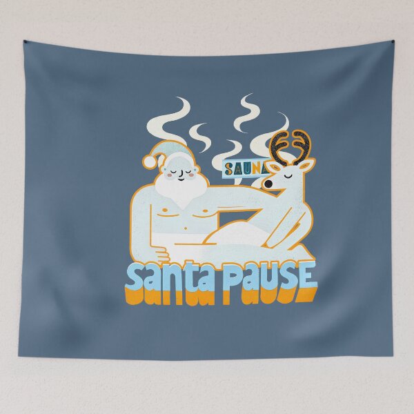 Item preview, Santa's Sauna Break designed and sold by NickTaroDesign.