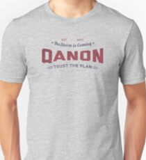 QANON The Storm Is Coming Red White and Blue Retro Design Unisex T-Shirt