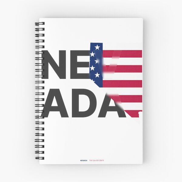 Item preview, Nevada State map, name, and nickname designed and sold by PiranhaEatFashion.