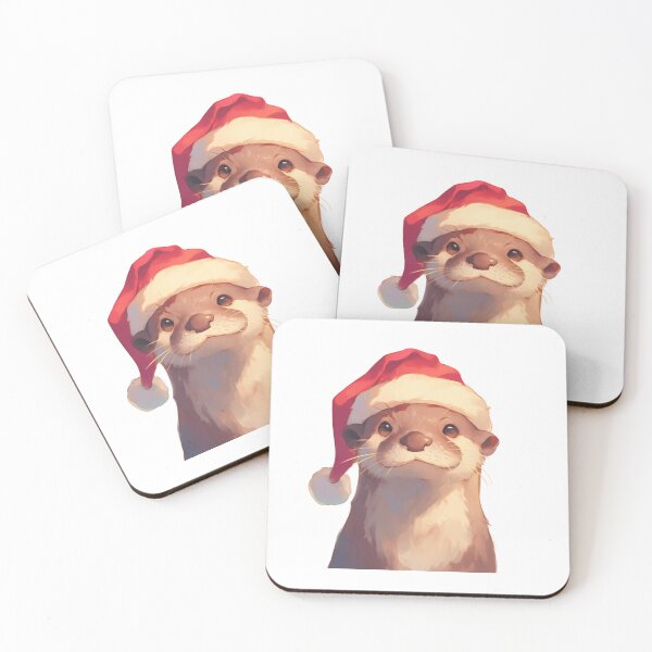 Item preview, Your cute happy friend christmas otter designed and sold by PatternFly.