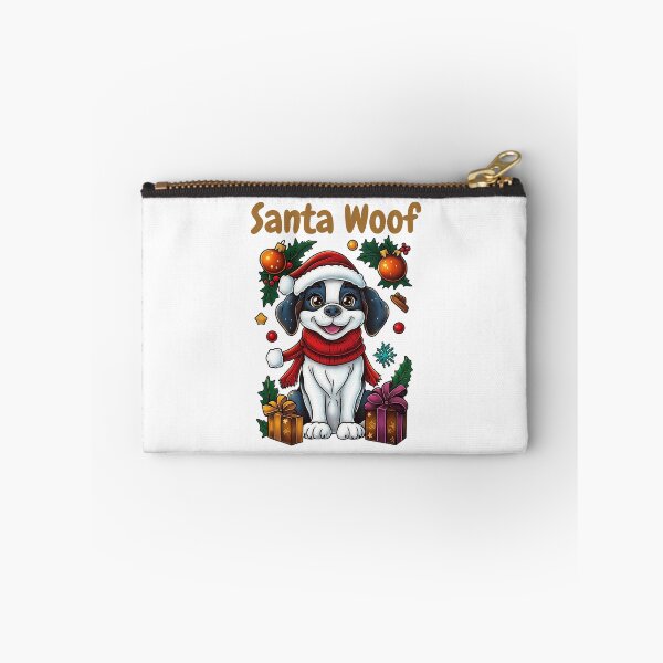 Item preview, Santa Woof, Christmas Puppy, Festive Dog Art, Holiday Pet Design, Santa Hat Dog designed and sold by BukkyStory.