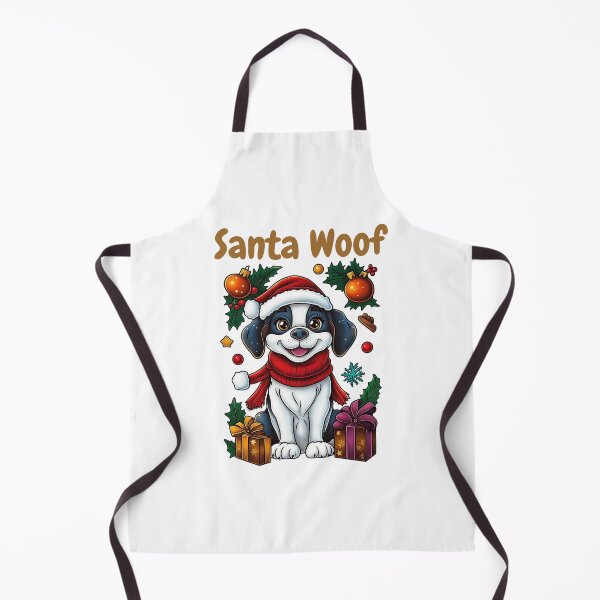 Item preview, Santa Woof, Christmas Puppy, Festive Dog Art, Holiday Pet Design, Santa Hat Dog designed and sold by BukkyStory.