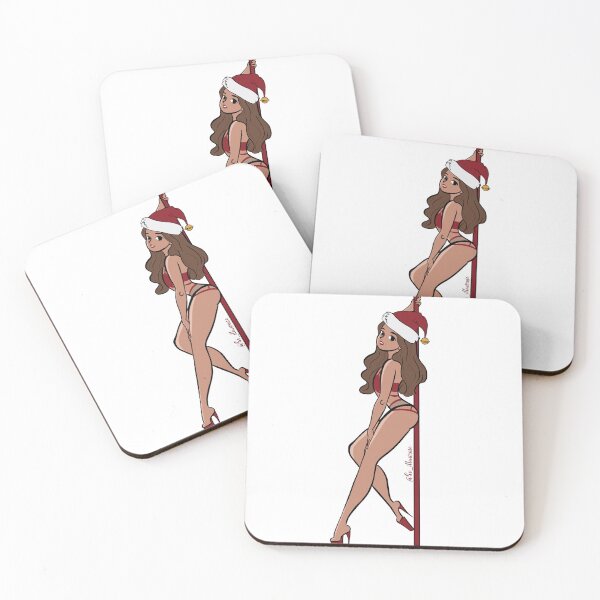 Aperçu de l'œuvre Danseuse de pole dance de Noël créée et vendue par SSillustrate.