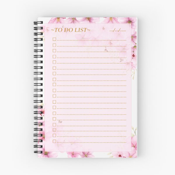 Item preview, Pink Cherry Blossom To-Do List designed and sold by HarbeShop.