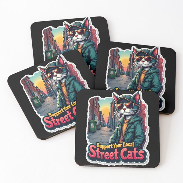 Item preview, A heart for stray cats – show it! designed and sold by ArtCreator2023.