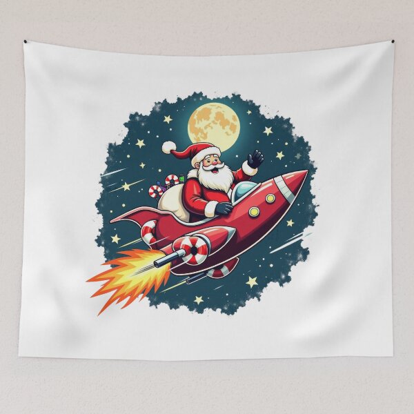 Item preview, Santa's Rocket Ride - Christmas Adventure in Space designed and sold by SakkharinT-Cad.