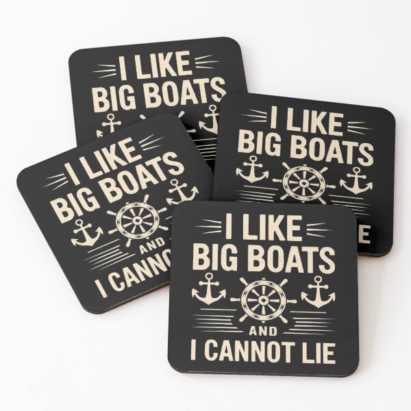 Item preview, Big Boats Enthusiast Quote with Nautical Anchors designed and sold by love3617.