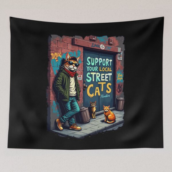 Item preview, Help your local street cats with heart designed and sold by ArtCreator2023.