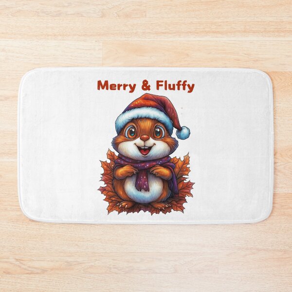 Item preview, Merry & Fluffy, Christmas Hamster, Festive Pet Design, Holiday Animal Art, Santa Hat Hamster designed and sold by BukkyStory.