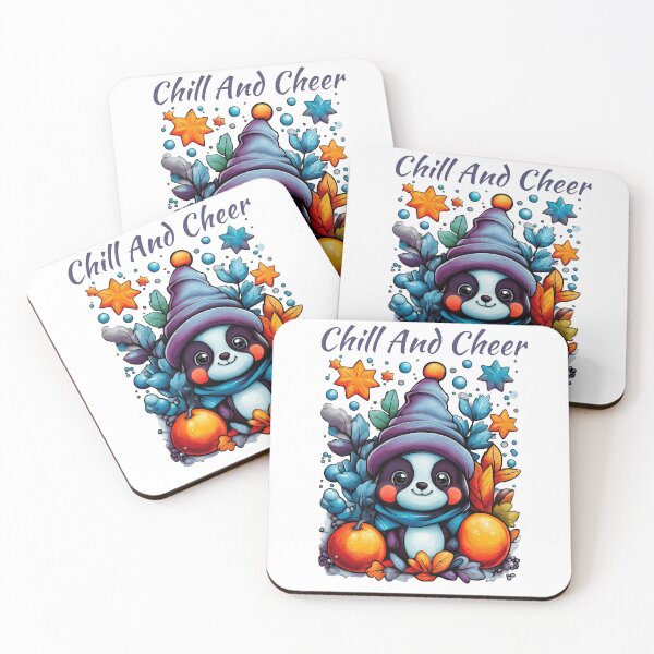 Item preview, Chill And Cheer, Festive Panda Art, Winter Animal Design, Holiday Panda Illustration, Cute Seasonal Animal designed and sold by BukkyStory.