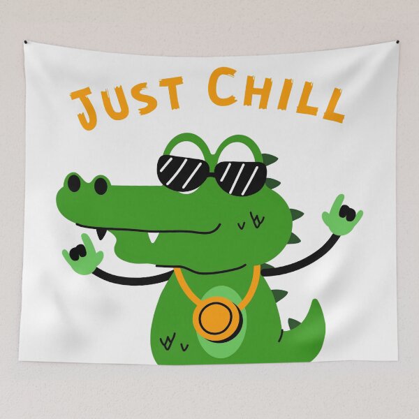 Item preview, Just Chill Funny Alligator designed and sold by HobsS.