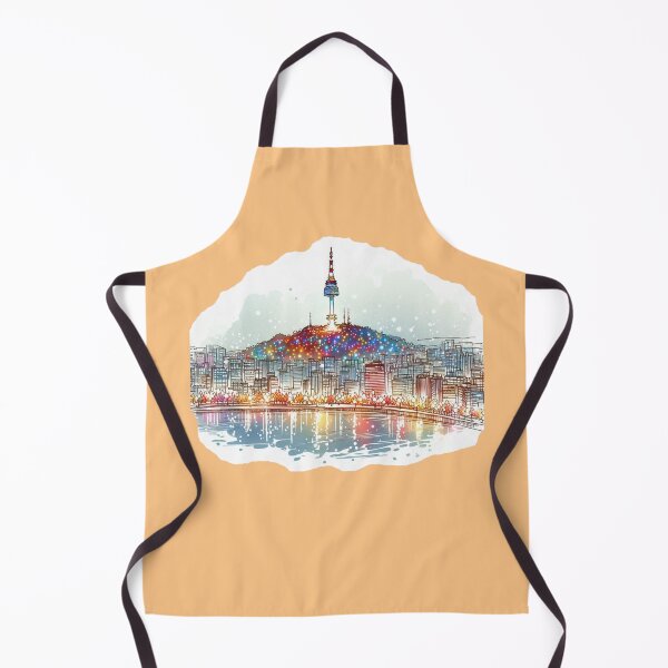 Item preview, Copy of Stunning 3D Night View of Seoul's Namsan Tower at Christmas, designed and sold by PaintMeWorld.