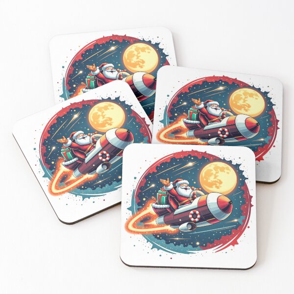 Item preview, Santa's Galactic Sleigh - A Festive Space Adventure designed and sold by SakkharinT-Cad.