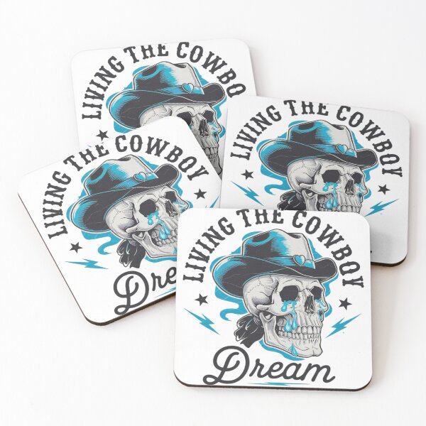 Item preview, Living the Cowboy Dream - Western Skull Art designed and sold by Charlietule.