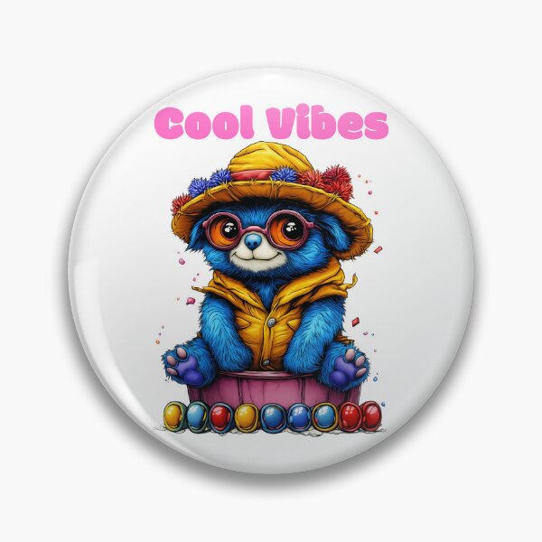 Item preview, Cool Vibes, Funky Bear Art, Colorful Animal Design, Stylish Animal Illustration, Trendy Animal Print designed and sold by BukkyStory.