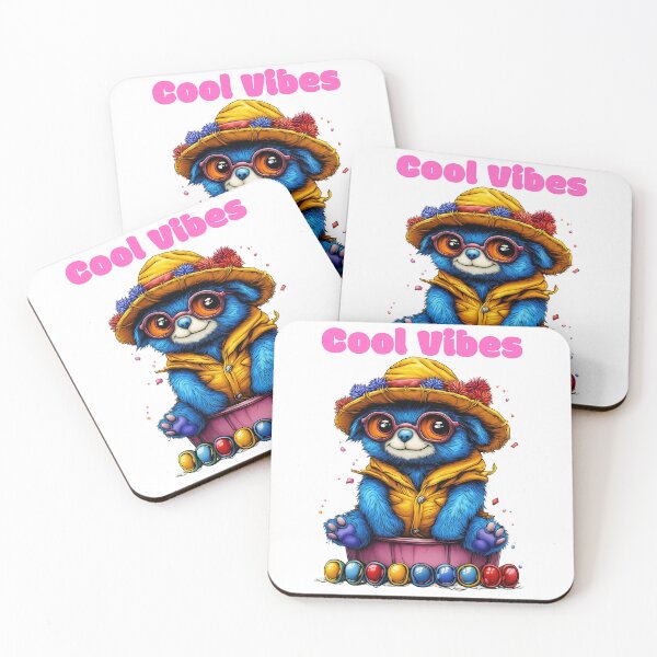 Item preview, Cool Vibes, Funky Bear Art, Colorful Animal Design, Stylish Animal Illustration, Trendy Animal Print designed and sold by BukkyStory.