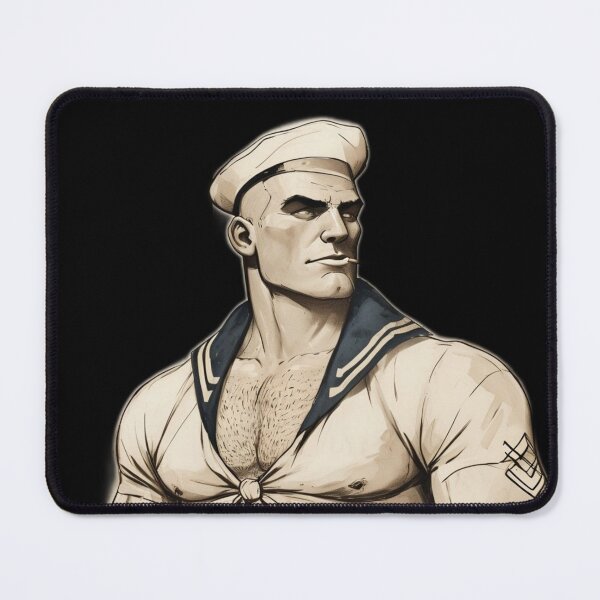 Item preview, Hardy Sailor Gay Comic Series Swagger Leder Pride Graphic Design designed and sold by ItsAKinkThing.