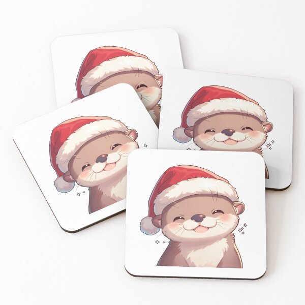 Item preview, Your cute happy friend christmas otter designed and sold by PatternFly.