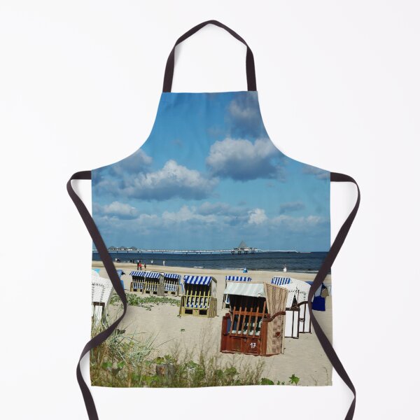 Item preview, Colorful beach baskets with pier in background designed and sold by Piotrek0001.