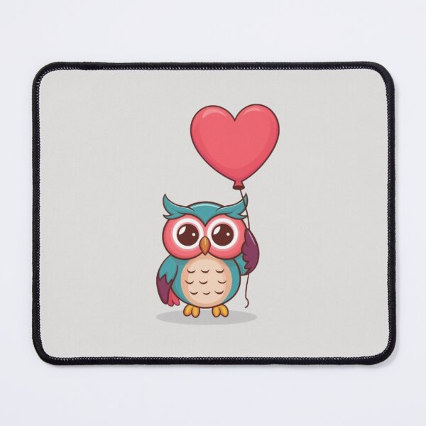 Item preview, Owl and a love balloon designed and sold by 123ks.