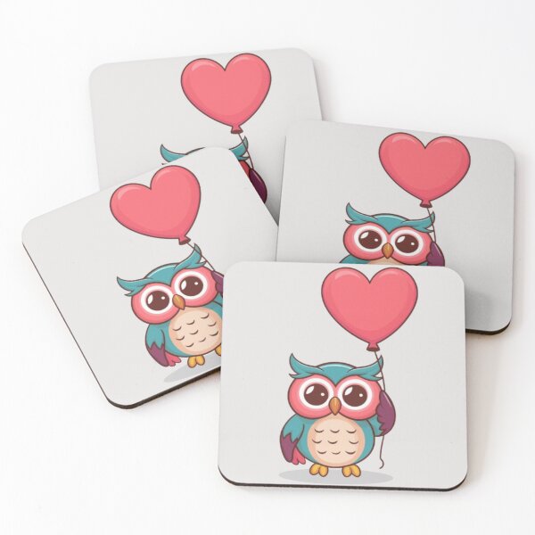 Item preview, Owl and a love balloon  designed and sold by 123ks.