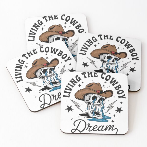 Item preview, Living the Cowboy Dream - Western Skull Art designed and sold by Charlietule.