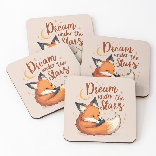 Item preview, Dream under the stars cute fox designed and sold by FriendlyLlama.