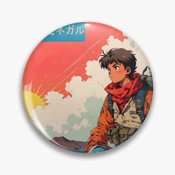 Item preview, Dakar Senegal Retro Anime Girl 80s Vintage Travel designed and sold by Retro-Anime9.