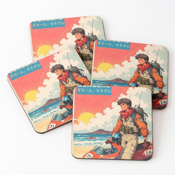 Item preview, Dakar Senegal Retro Anime Girl 80s Vintage Travel designed and sold by Retro-Anime9.