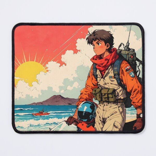 Item preview, Dakar Senegal Retro Anime Girl 80s Vintage Travel designed and sold by Retro-Anime9.
