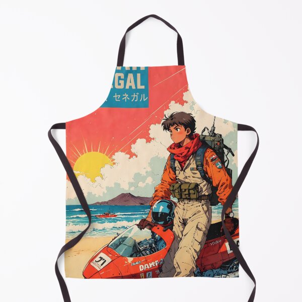 Item preview, Dakar Senegal Retro Anime Girl 80s Vintage Travel designed and sold by Retro-Anime9.