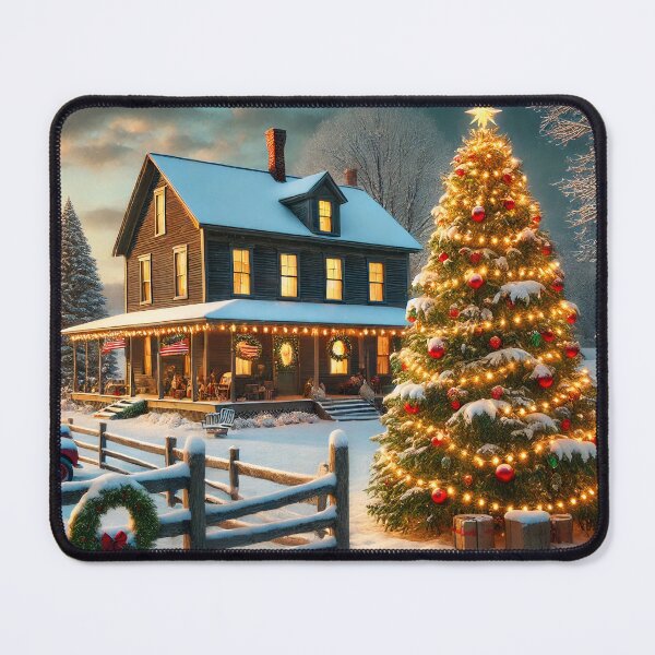 Item preview, Snowy Christmas Eve Charm designed and sold by FantasyVillaArt.