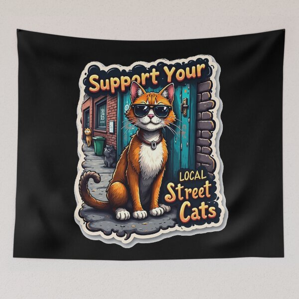 Item preview, Local cats need your support! designed and sold by ArtCreator2023.