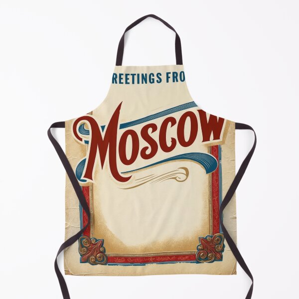 Item preview, Greetings from Moscow Russia Vintage Travel Retro Postcard Design designed and sold by TravelPostcardGems.