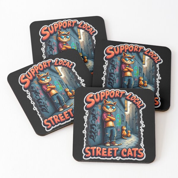Item preview, Give street cats a second chance designed and sold by ArtCreator2023.