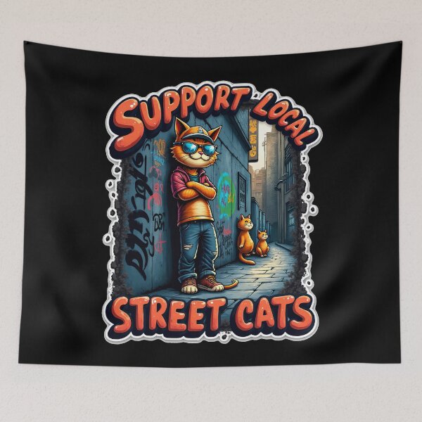 Item preview, Give street cats a second chance designed and sold by ArtCreator2023.