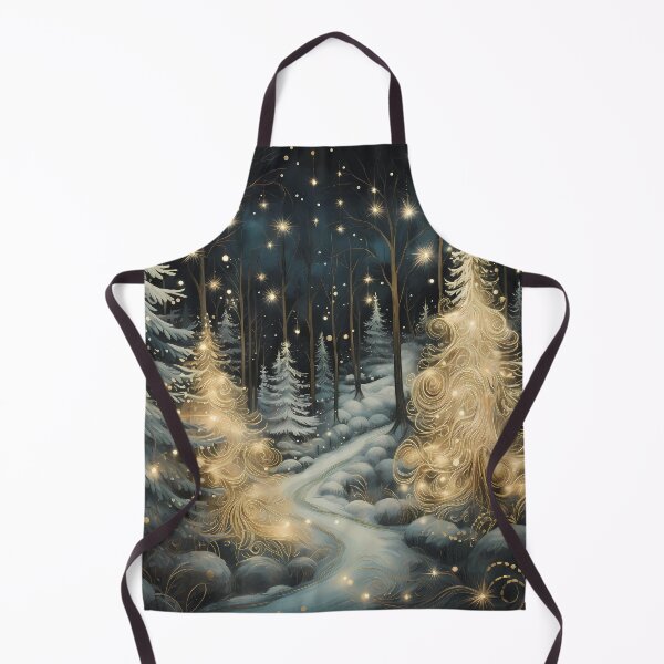 Item preview, Snowy forest.Winter landscape.Winter night. designed and sold by MagelliShop.