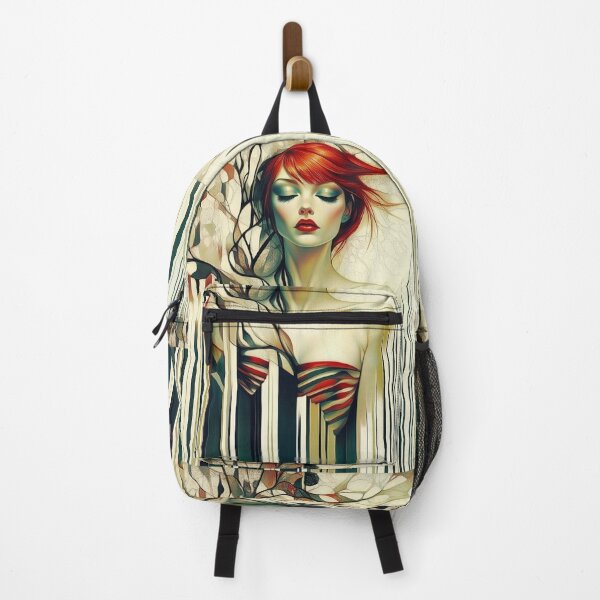 Item preview, Modern Girl No 4. Stripes and leaves. designed and sold by Shoot-The-Moon.
