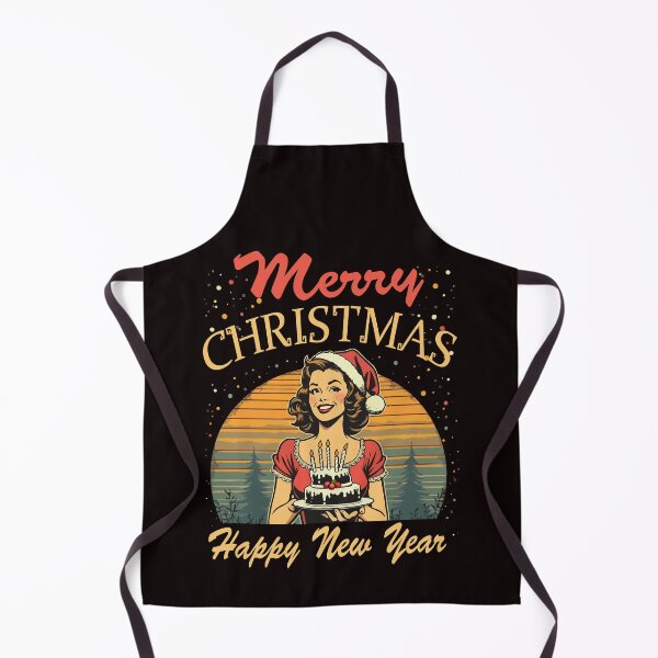 Item preview, Merry Christmas Happy New Year Retro Holiday Style designed and sold by AxelBrook.