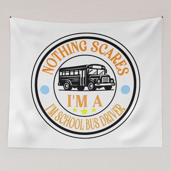 Item preview, You Can't Scare Me I'm a School Bus chauffeur driver designed and sold by limanol.