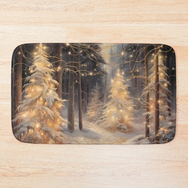 Item preview, Snowy forest.Winter landscape.Winter night. designed and sold by MagelliShop.