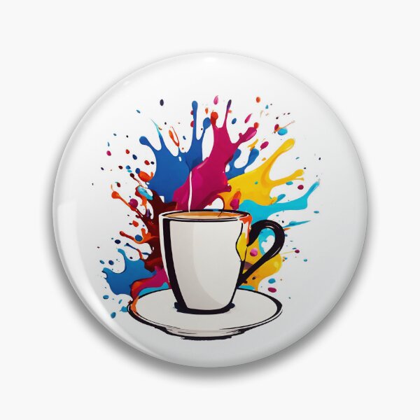 Item preview, Coffee Cup with Bright Paint Splash 6 designed and sold by Tom-Johnson.