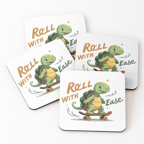 Item preview, Roll with ease cute turtle designed and sold by FriendlyLlama.