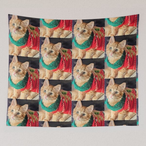 Item preview, Ginger kitten ready for Christmas  designed and sold by Fluffycat2020.