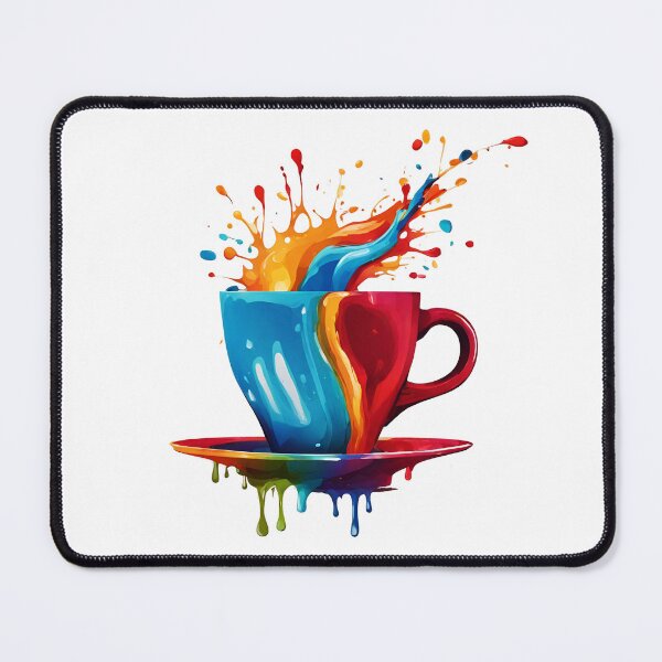 Item preview, Coffee Cup with Bright Paint Splash 7 designed and sold by Tom-Johnson.